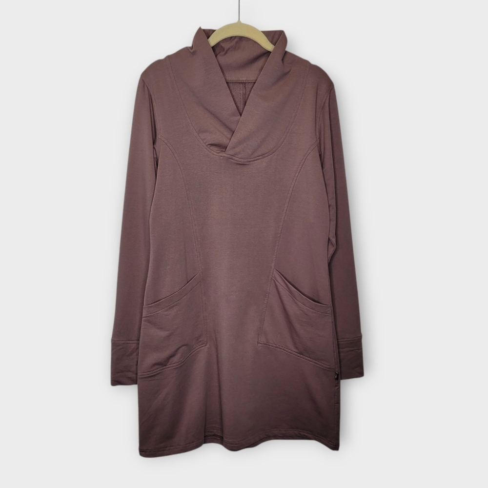 Apsara Organic Cotton Athletic Tunic Dress M/L Mauve Sustainable Yoga